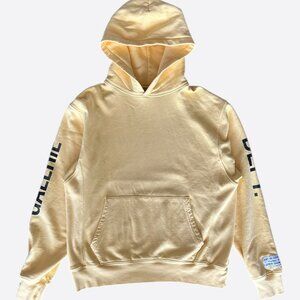 Gallery Dept Pale Yellow & Black Logo Hoodie